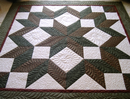 Easy set up for Carpenters Wheel/Star quilt pattern