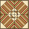 A Striped Plain Quilt Pattern