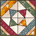 Stars in Scraps Pattern