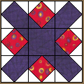 X and Square Pattern